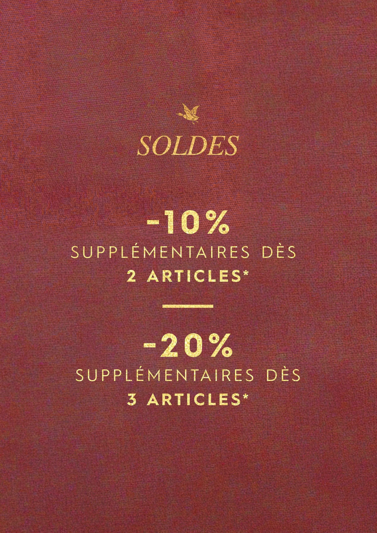 REMISE SUPP SUR LES SOLDES